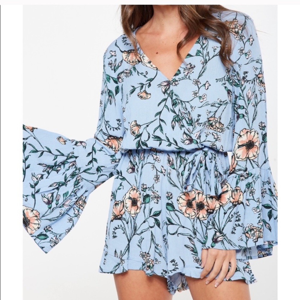 bell sleeve romper